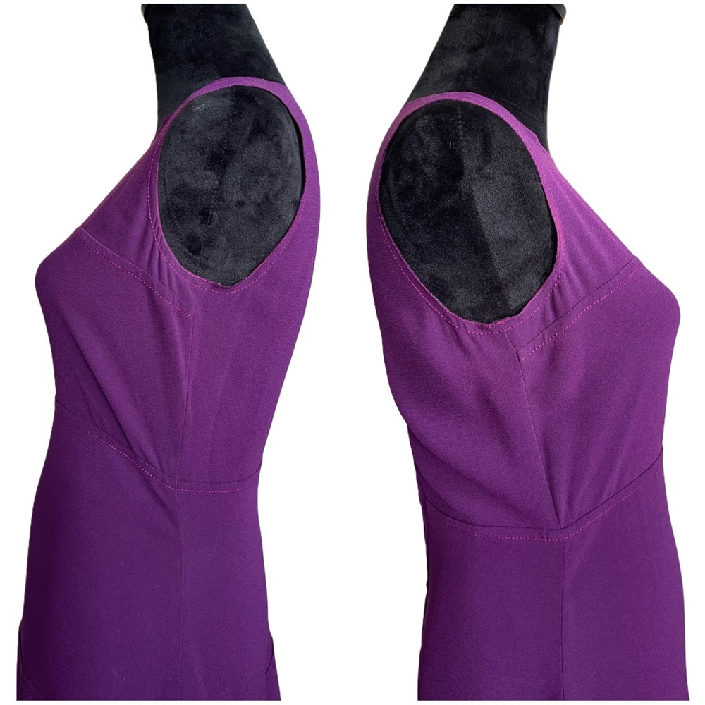 ❌SOLD❌Prada Purple Sleeveless Fit & Flare Midi Dress Size IT 42 - Picture 6 of 17